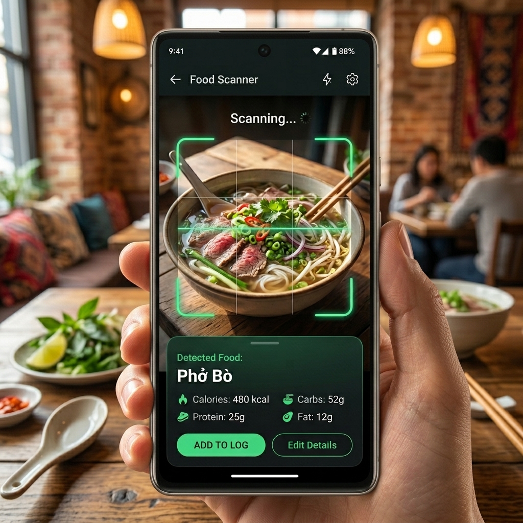YOLO11m Food Scan Mockup